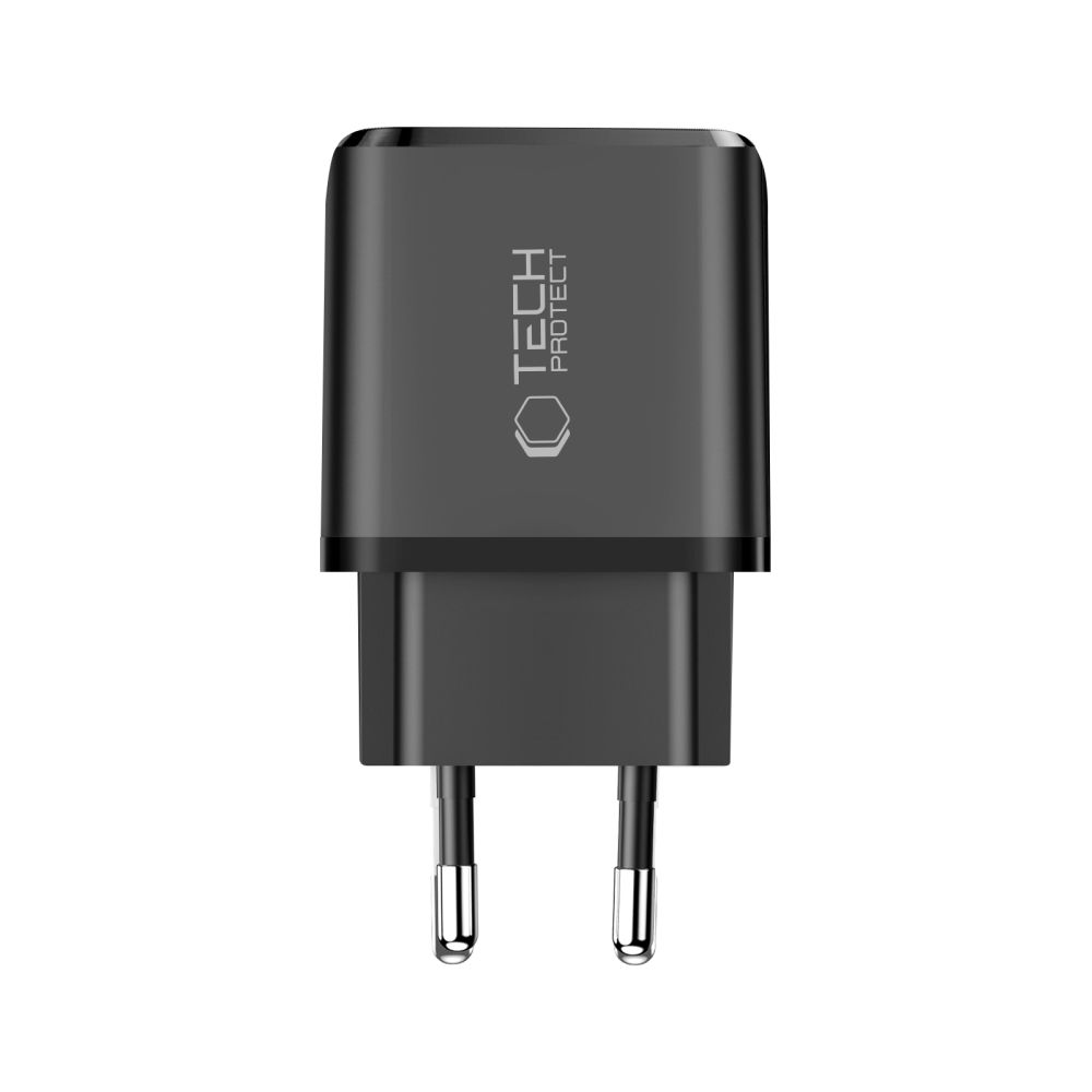 Tech-Protect Tech-Protect 30W Väggladdare PD QC3.0 USB-C / USB-A Svart