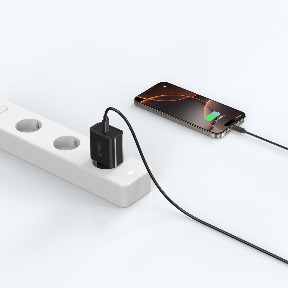 Tech-Protect Tech-Protect 20W PD USB-C Väggladdare Svart