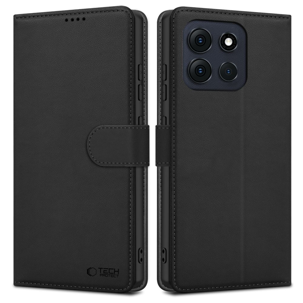 Tech-Protect Tech-Protect Motorola Moto G56 5G Fodral Läder Svart