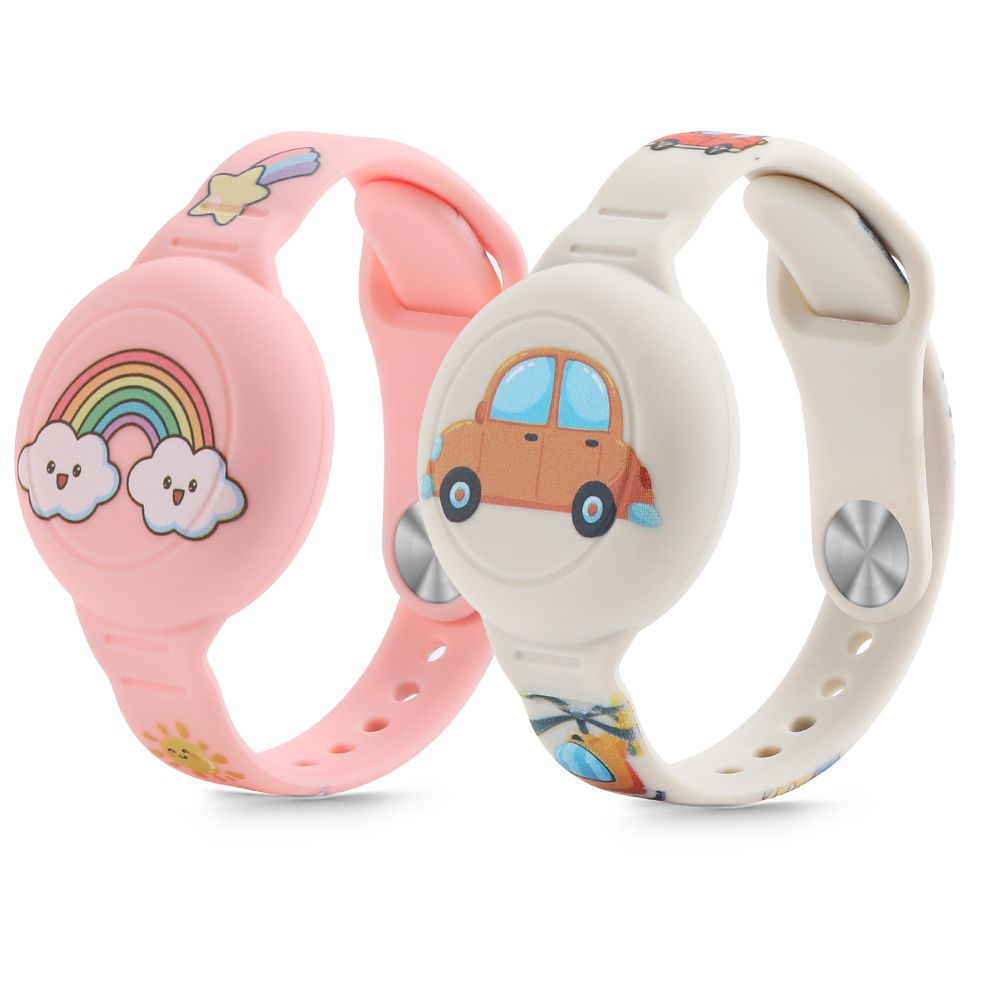 Tech-Protect Tech-Protect 2-PACK Apple AirTag 2/1 Armband För Barn Färgglad