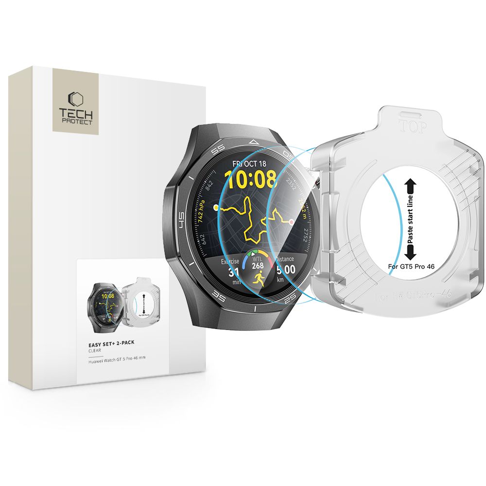 Tech-Protect Tech-Protect Huawei Watch GT 5 Pro 46 mm 2-PACK Skärmskydd