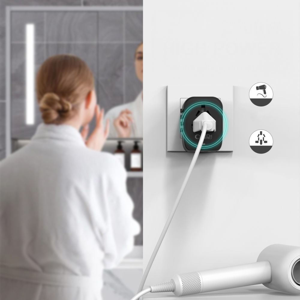 Tech-Protect Tech-Protect Reseadapter EU / UK / US / AU Svart