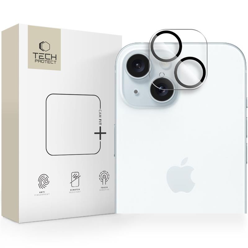 Tech-Protect Tech-Protect iPhone 15/15 Plus/14/14 Plus Linsskydd CamFit+