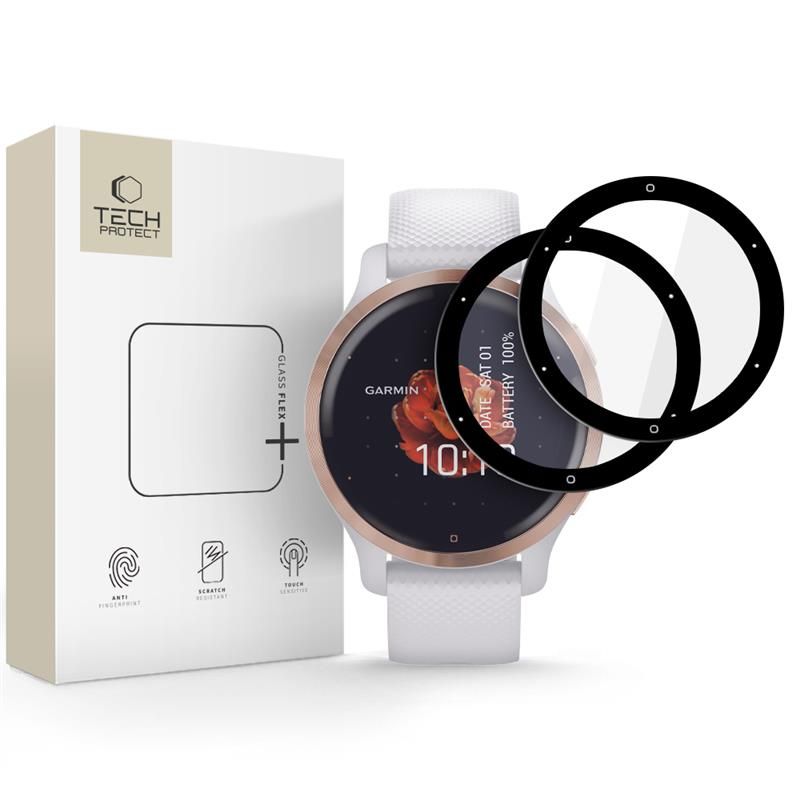 Tech-Protect Tech-Protect Garmin Venu 2S 2-PACK Skärmskydd GlassFlex+