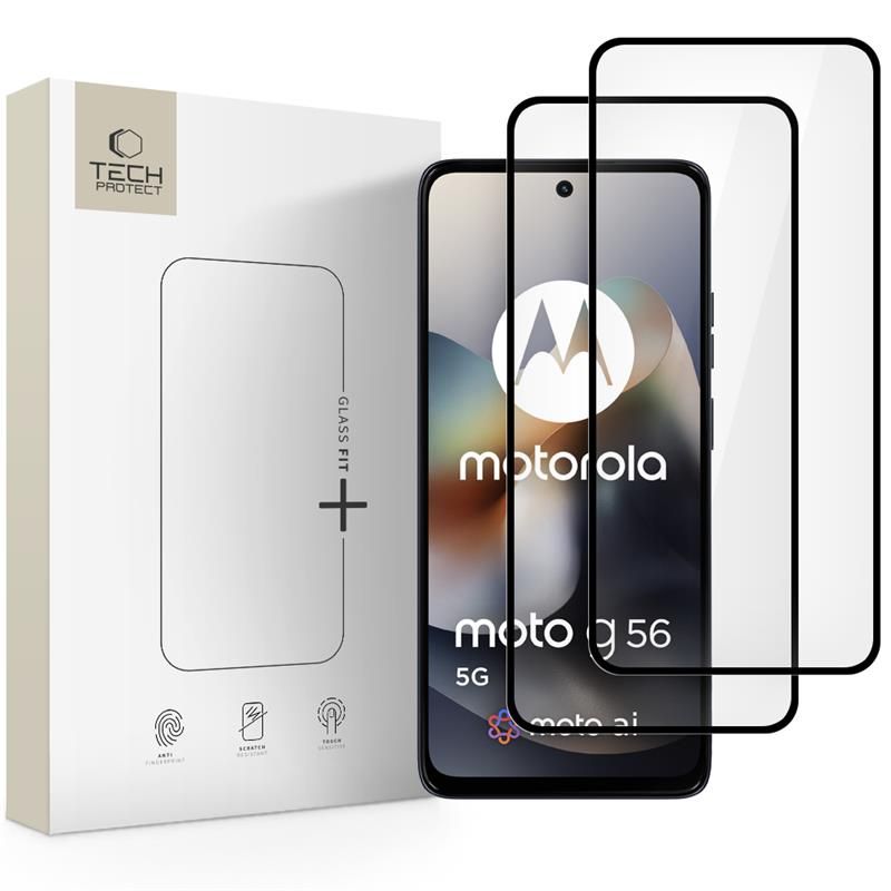 Tech-Protect Tech-Protect Motorola Moto G56 5G 2-PACK Skärmskydd GlassFit+
