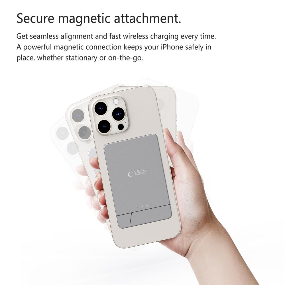 Tech-Protect Tech-Protect 5000 mAh MagSafe Powerbank LifeMag Space Grey