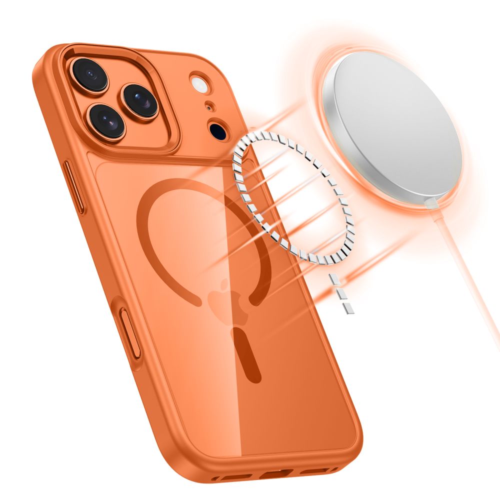 Tech-Protect Tech-Protect iPhone 17 Pro Skal MagSafe MagMat Cosmic Orange/Clear