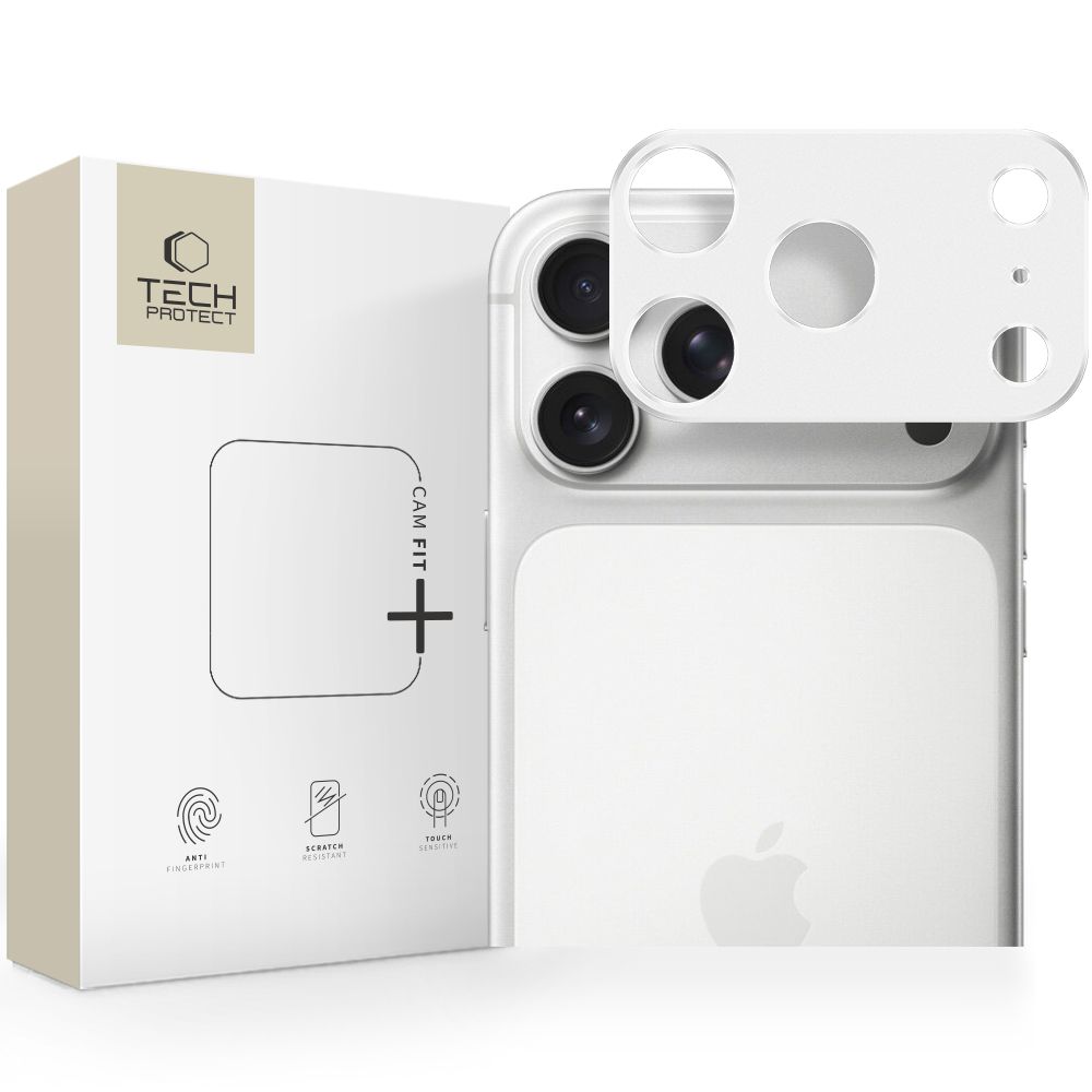 Tech-Protect Tech-Protect iPhone 17 Pro Max Linsskydd CamAlloy Fit+ Silver