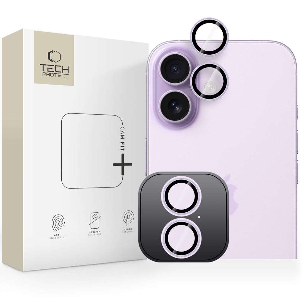 Tech-Protect Tech-Protect iPhone 17 Linsskydd CamAlloy Fit+ Lavender