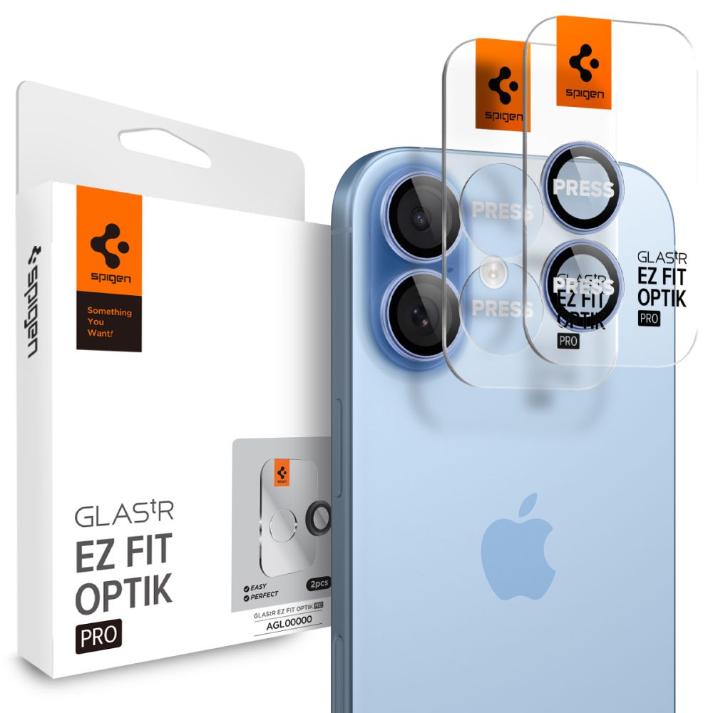 Spigen Spigen iPhone 17/16/16 Plus 2-PACK Linsskydd GLAS.tR 