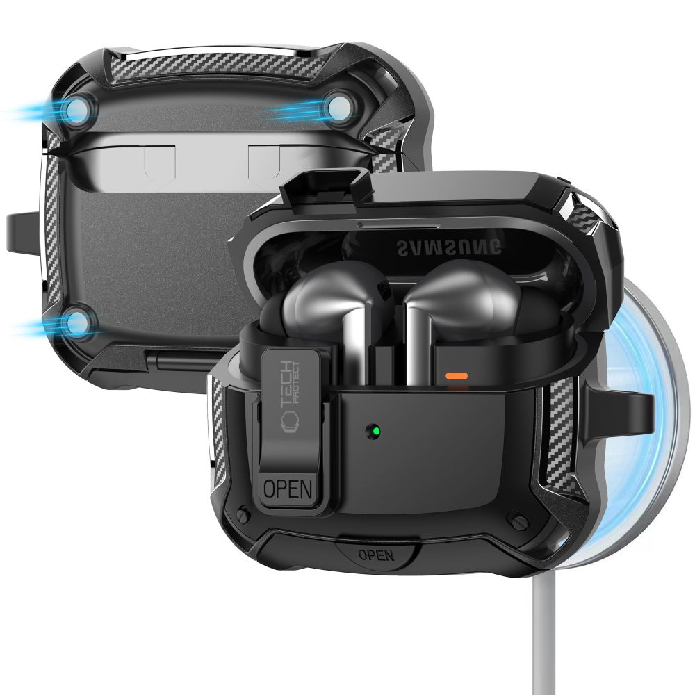 Tech-Protect Tech-Protect Samsung Galaxy Buds 3 / 3 Pro / 3 FE Skal Corbonox Svart