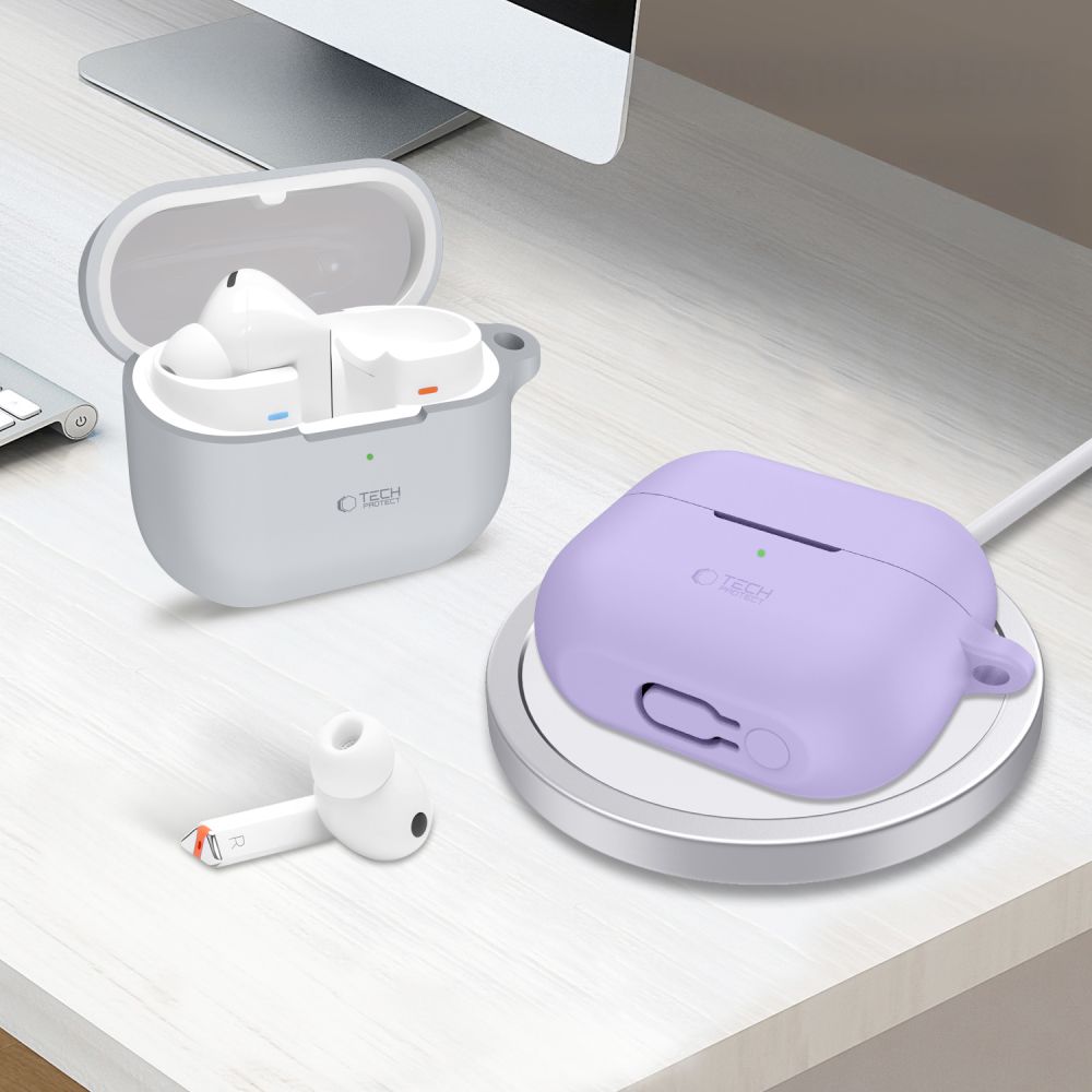 Tech-Protect Tech-Protect Samsung Galaxy Buds 3 / 3 Pro / 3 FE Skal Silikon Hook Lavender