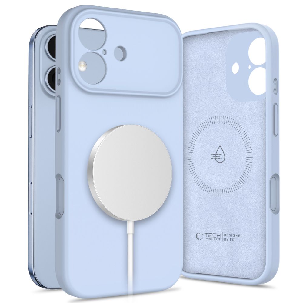 Tech-Protect Tech-Protect iPhone 17 Skal MagSafe Silikon Mist Blue