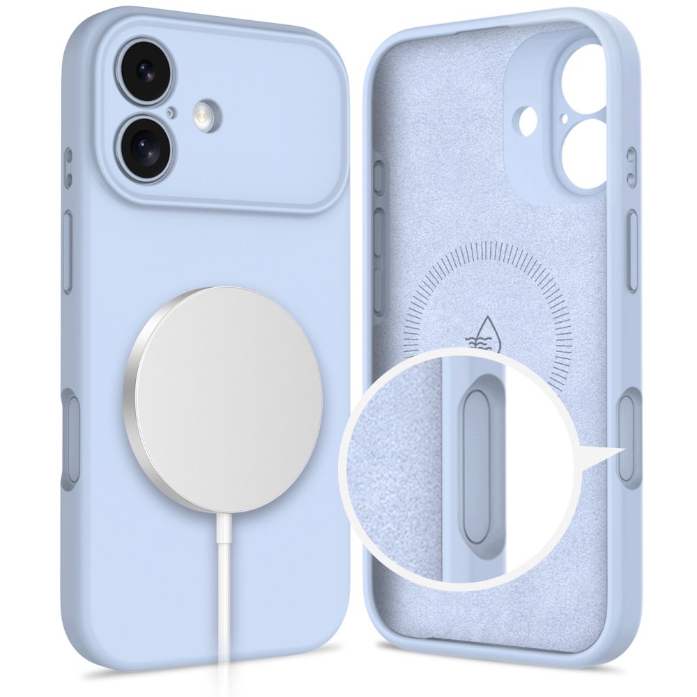 Tech-Protect Tech-Protect iPhone 17 Skal MagSafe Silikon Mist Blue