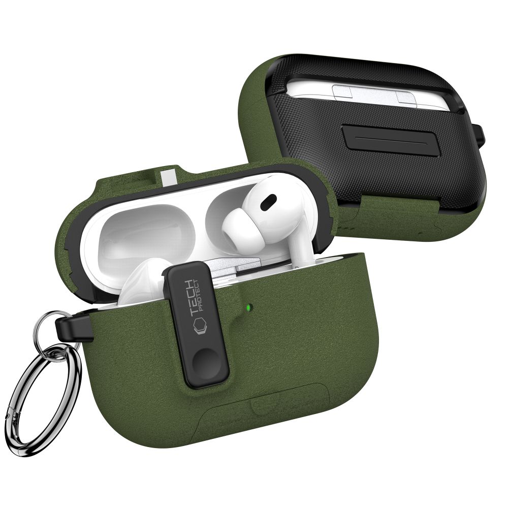 Tech-Protect Tech-Protect AirPods Pro 3 Skal Slim Hook Olive Green