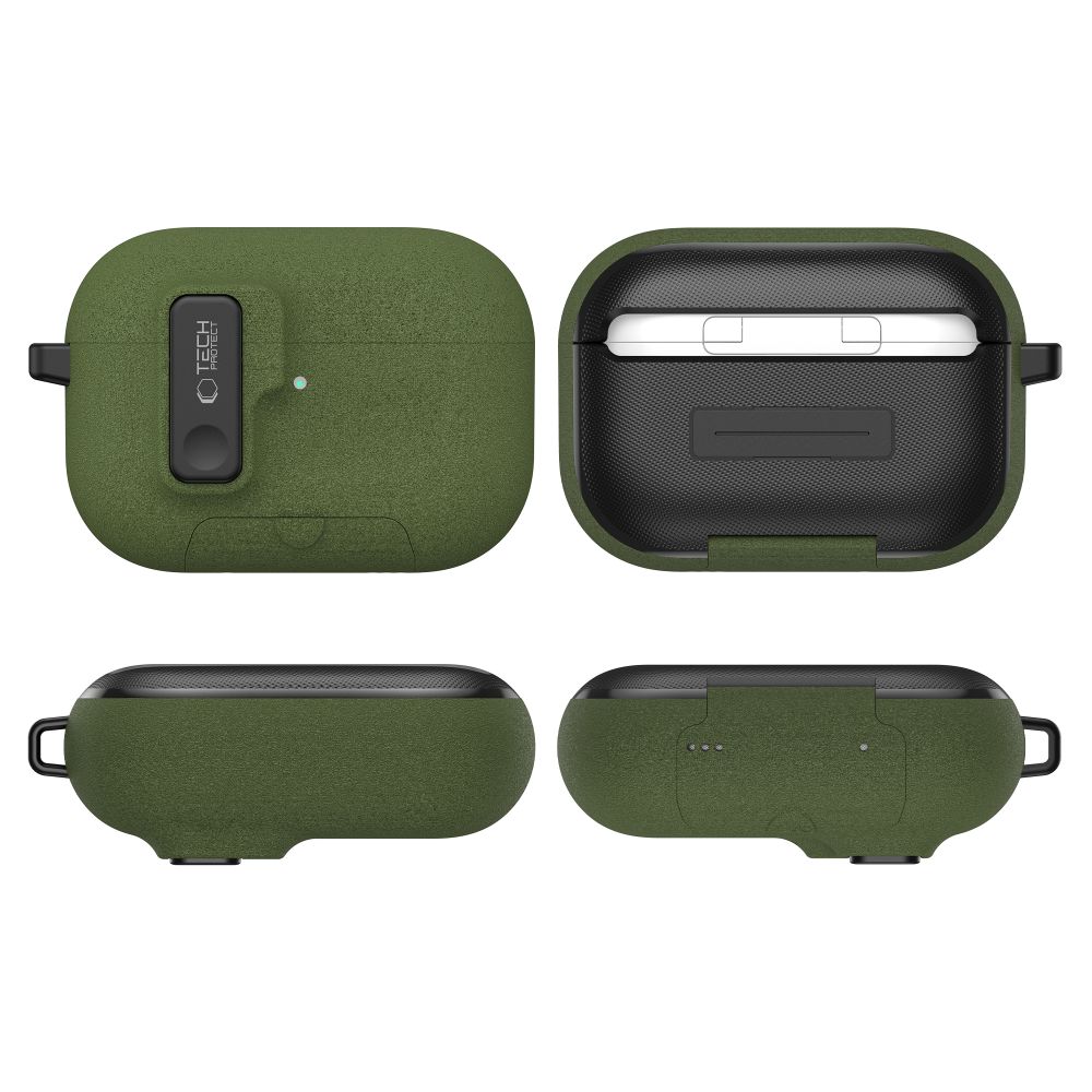 Tech-Protect Tech-Protect AirPods Pro 3 Skal Slim Hook Olive Green
