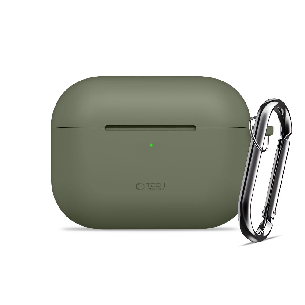 Tech-Protect Tech-Protect AirPods Pro 3 Skal Silikon Hook Olive Green