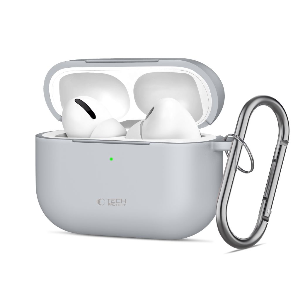 Tech-Protect Tech-Protect AirPods Pro 3 Skal Silikon Hook Crayon Grey