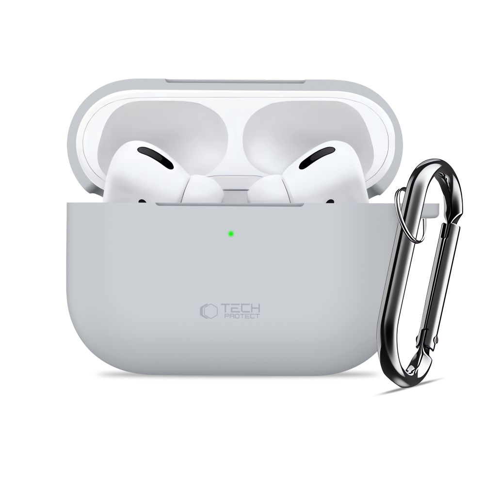 Tech-Protect Tech-Protect AirPods Pro 3 Skal Silikon Hook Crayon Grey