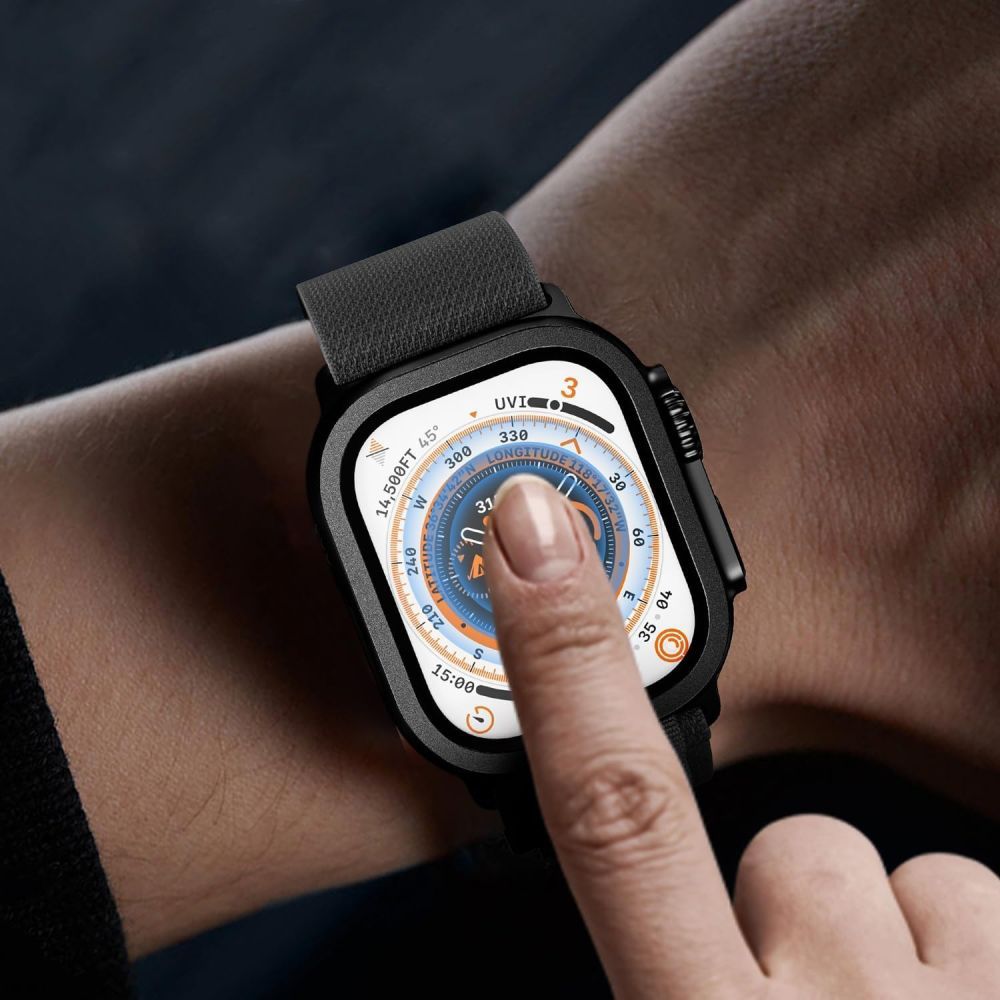 Tech-Protect Tech-Protect Apple Watch 1 / 2 49 mm 2-PACK Skärmskydd Titanium