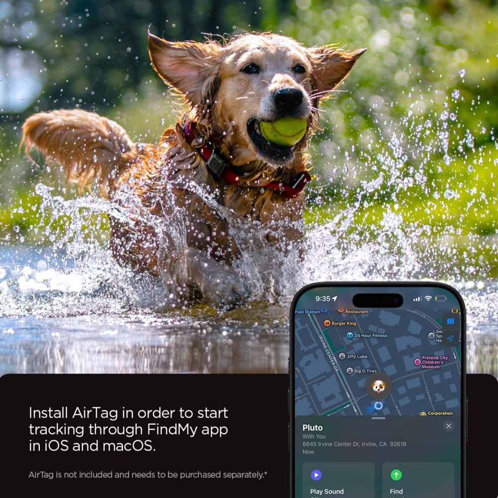 Spigen Spigen Apple AirTag 2/1 Hållare Tough Armor Svart