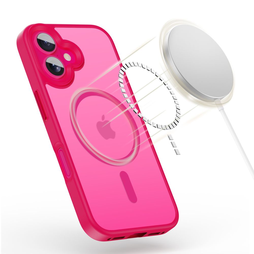 Tech-Protect Tech-Protect iPhone 16 Skal MagSafe MagMat Blazing Pink