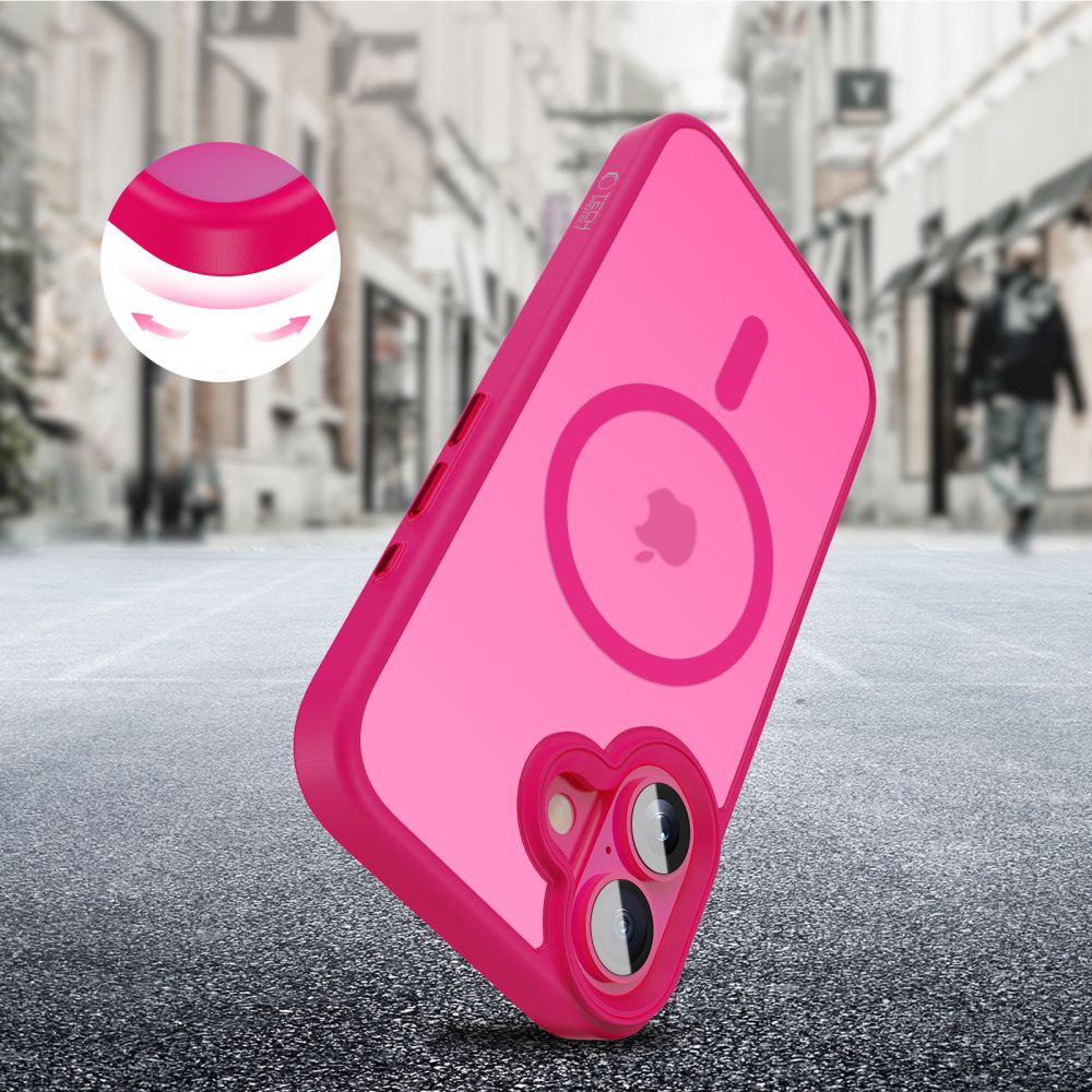 Tech-Protect Tech-Protect iPhone 16 Skal MagSafe MagMat Blazing Pink