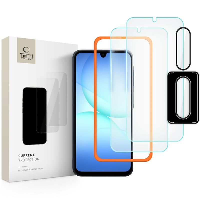 Tech-Protect Tech-Protect Samsung Galaxy A17 3-PACK Skärmskydd / Linsskydd