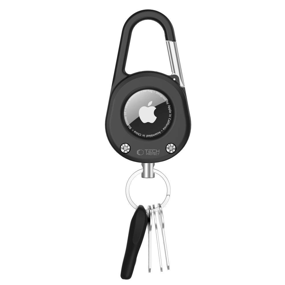 Tech-Protect Tech-Protect Apple AirTag 2/1 Hållare Karbinhake Slidelock Svart