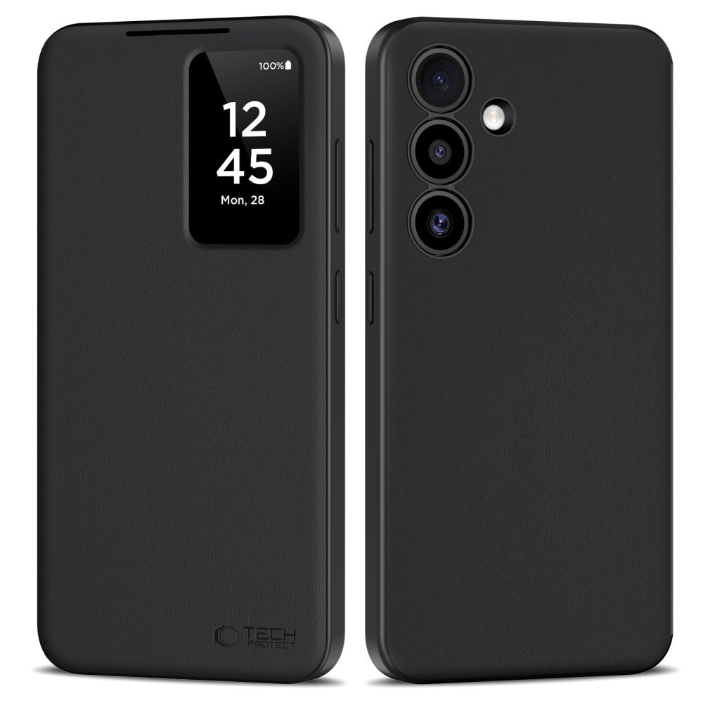 Tech-Protect Tech-Protect Samsung Galaxy S25 FE Fodral Läder Svart