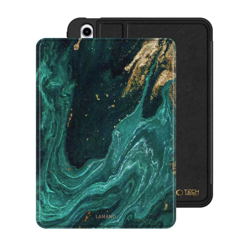 Tech-Protect Tech-Protect iPad 11 2025 / iPad 10.9 2022 Fodral Lamano Verde Aura