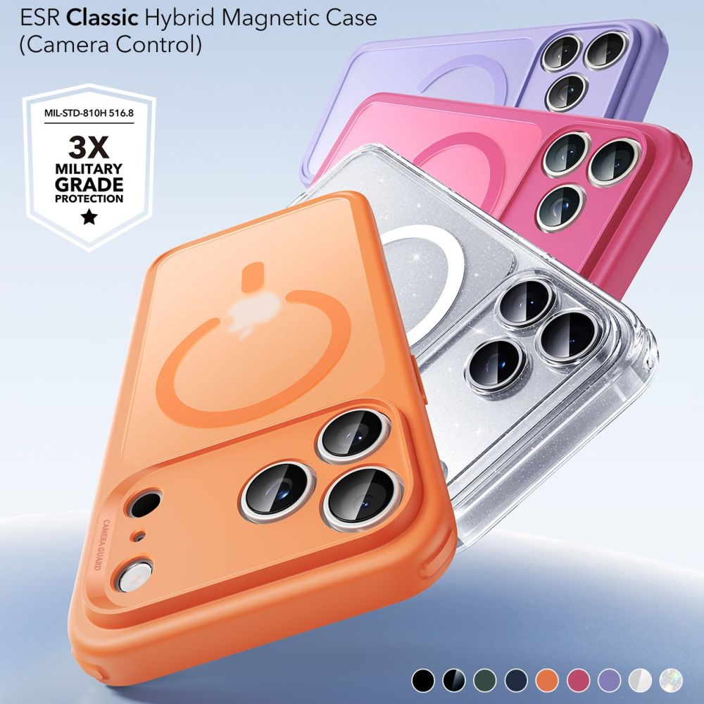 ESR ESR iPhone 17 Pro Max Skal MagSafe Classic Hybrid Frosted Orange
