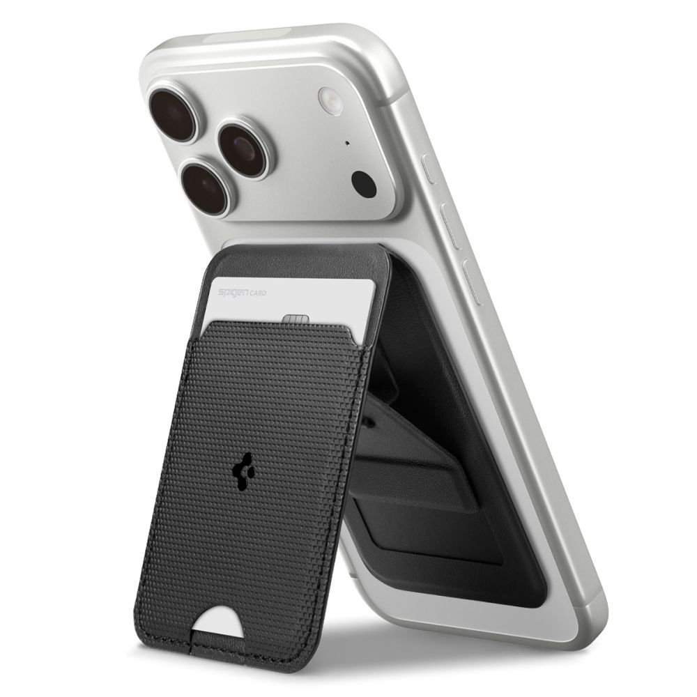 Spigen Spigen Magnetsik MagSafe Korthållare Slim Fold Tripod Svart