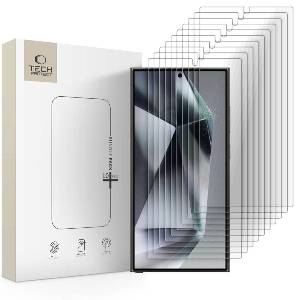 Tech-Protect Tech-Protect Galaxy S24 Ultra 10-PACK Skärmskydd Härdat Glas