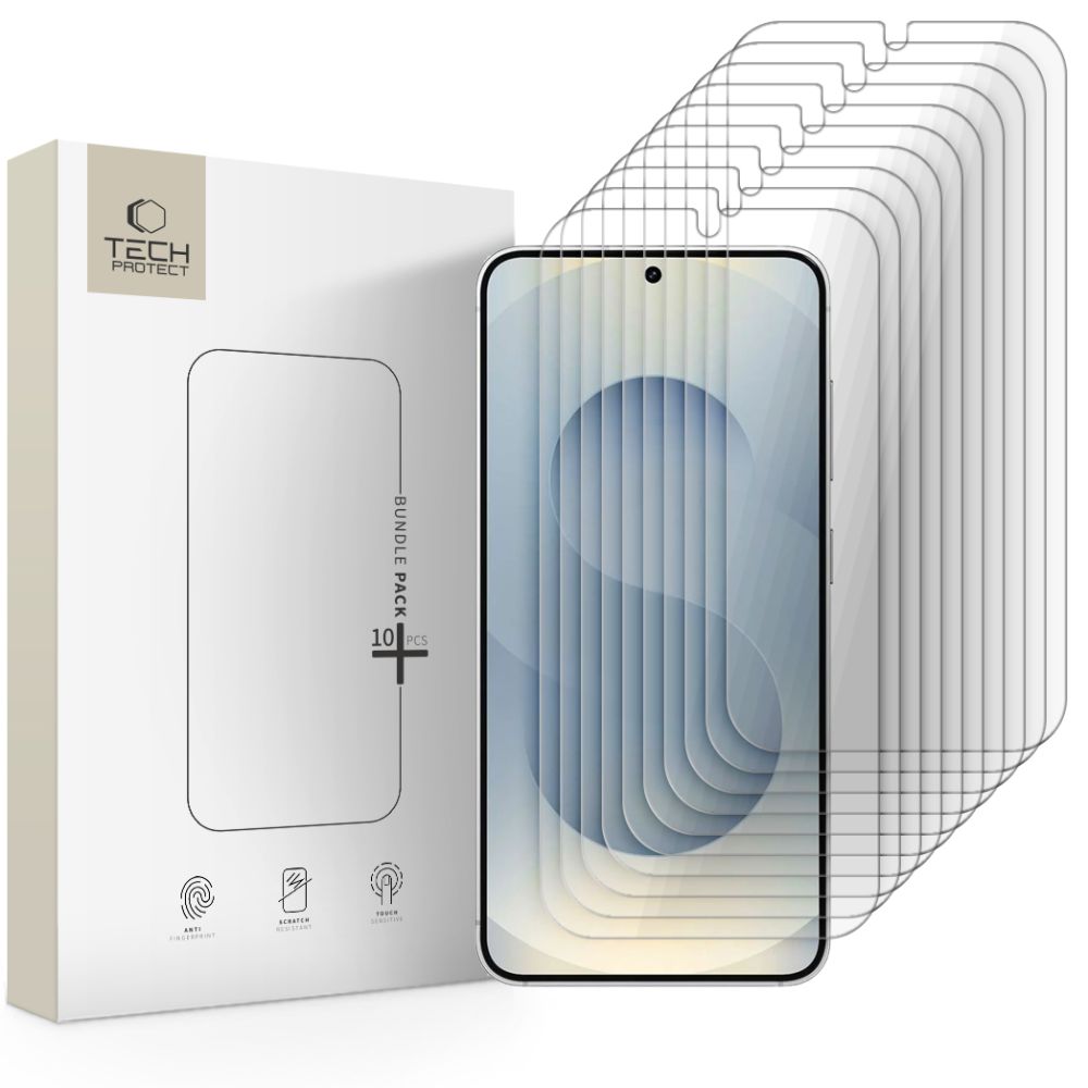 Tech-Protect Tech-Protect Galaxy S25 / S24 10-PACK Skärmskydd Härdat Glas