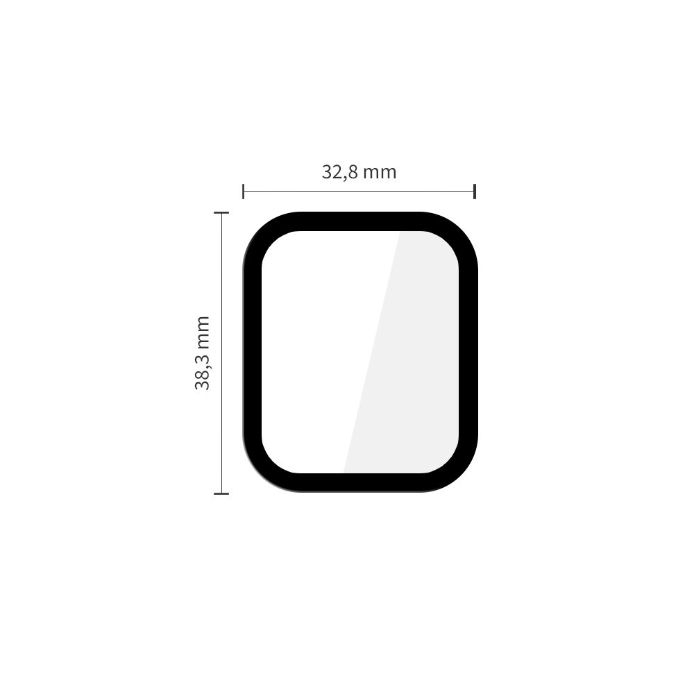 Tech-Protect Tech-Protect Apple Watch 40 mm Skärmskydd GlassFlex+ Härdat Glas