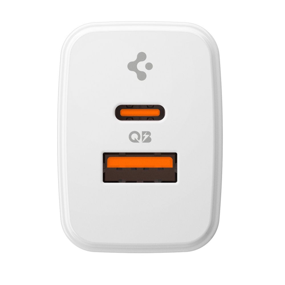 Spigen Spigen 20W Väggladdare USB-C / USB-A Essential Vit