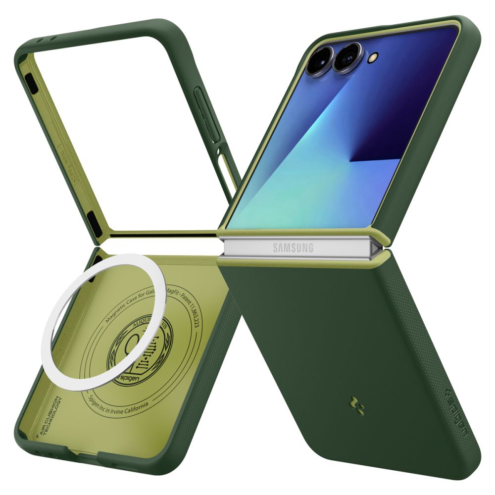Spigen Spigen Samsung Galaxy Z Flip 7 Skal MagSafe Nano Pop Avo Green
