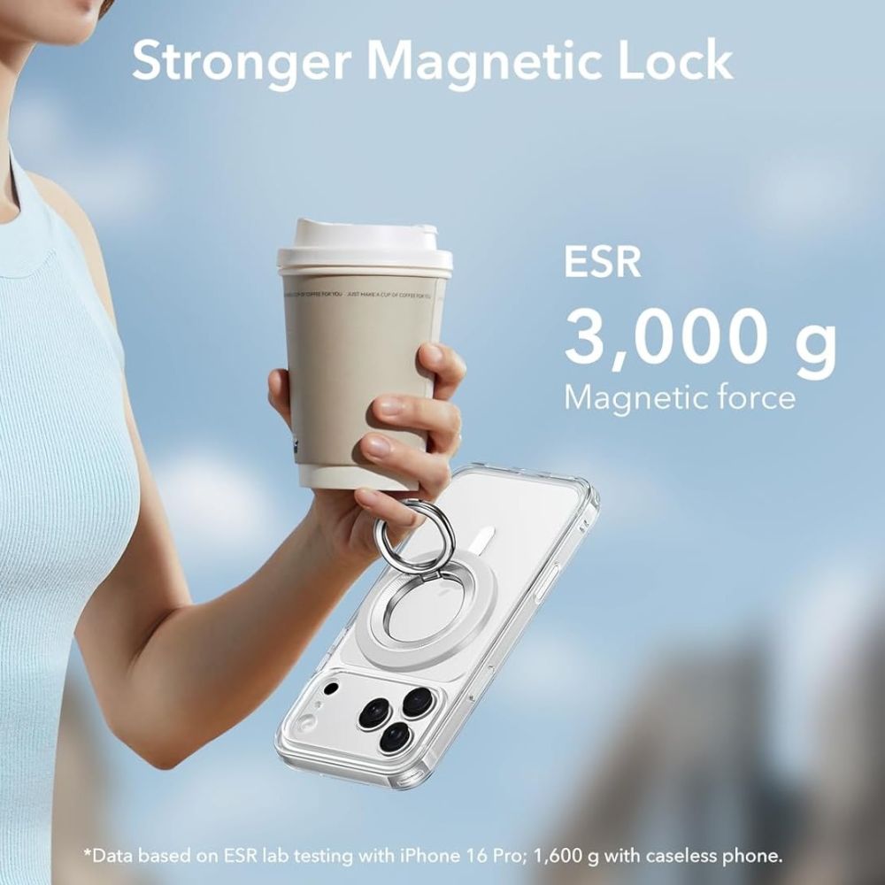 ESR ESR Magnetisk MagSafe Ringhållare 360 HaloLock Vit