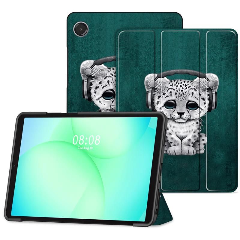 Tech-Protect Tech-Protect Samsung Galaxy Tab A11/A9 Fodral SmartCase Sad Cat