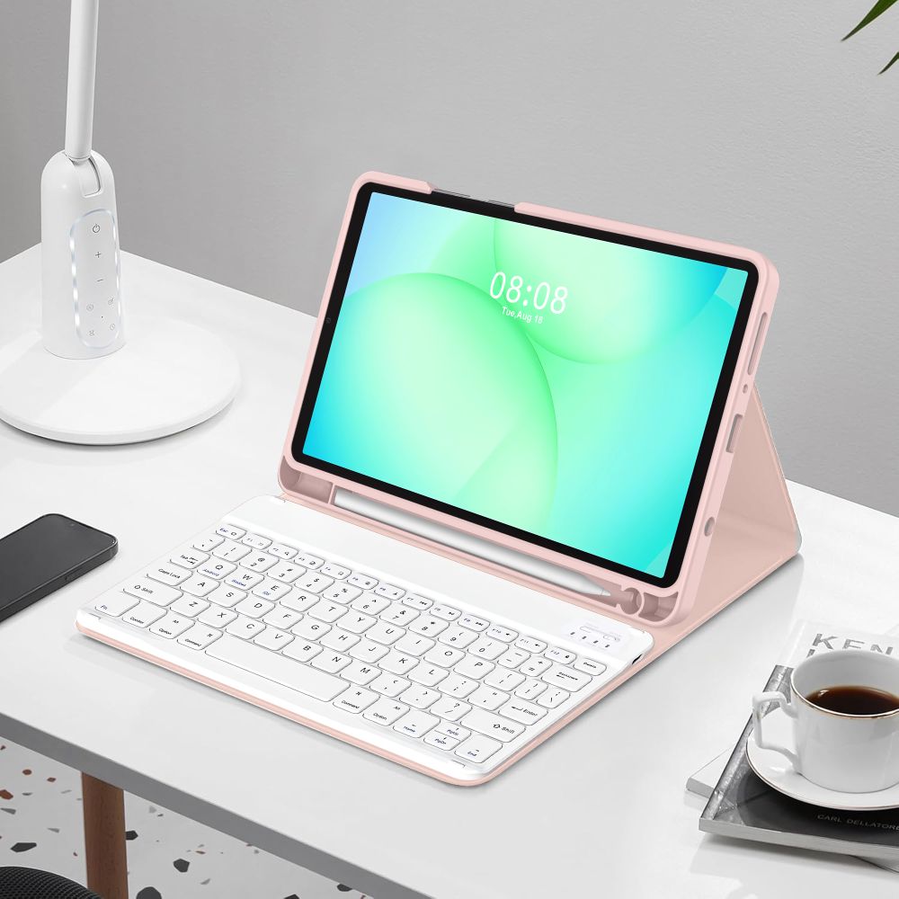 Tech-Protect Tech-Protect Galaxy Tab A11/A9 Fodral SC Tangentbord Rosa