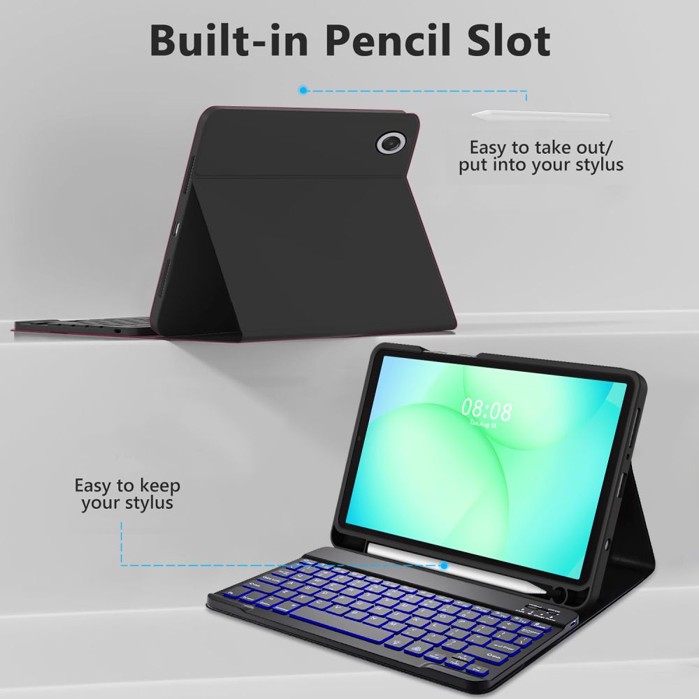 Tech-Protect Tech-Protect Galaxy Tab A11/A9 Fodral SC Tangentbord Svart