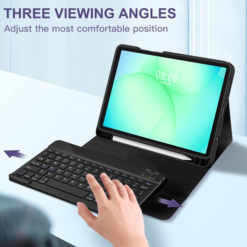 Tech-Protect Tech-Protect Galaxy Tab A11/A9 Fodral SC Tangentbord Svart
