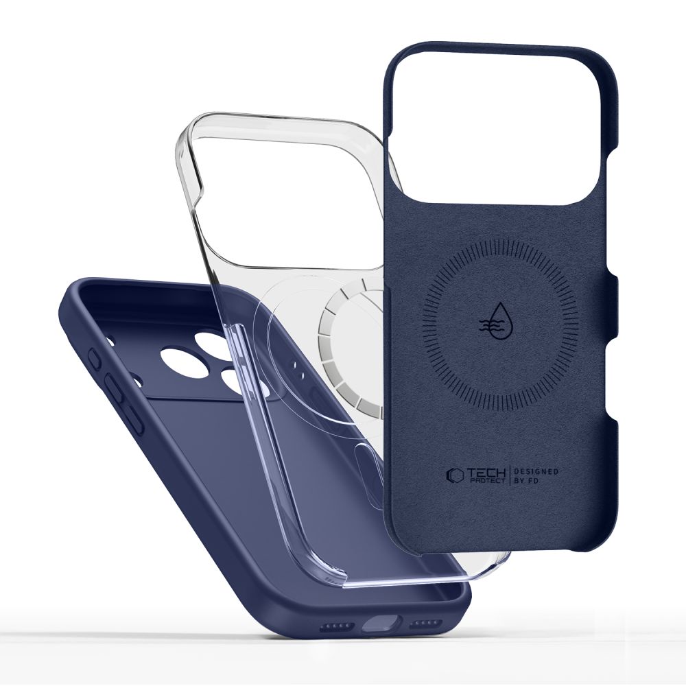 Tech-Protect Tech-Protect iPhone 17 Pro Skal MagSafe Silicone Deep Blue