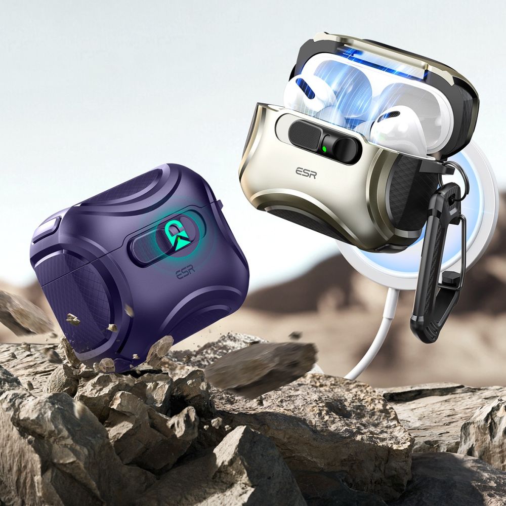 ESR ESR AirPods Pro 3 Skal MagSafe Cyber FlickLock HaloLock Lila