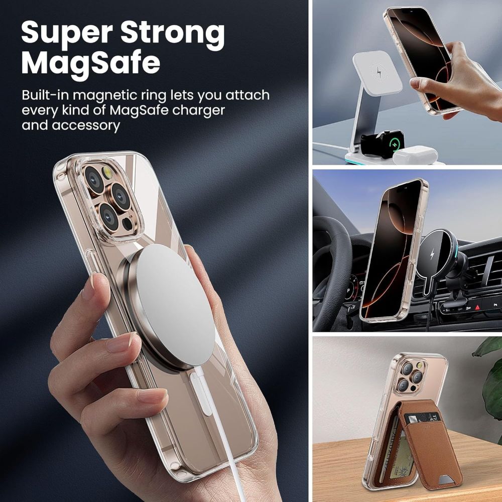 Tech-Protect Tech-Protect iPhone 16 Pro Max Skal MagSafe Flex Transparent