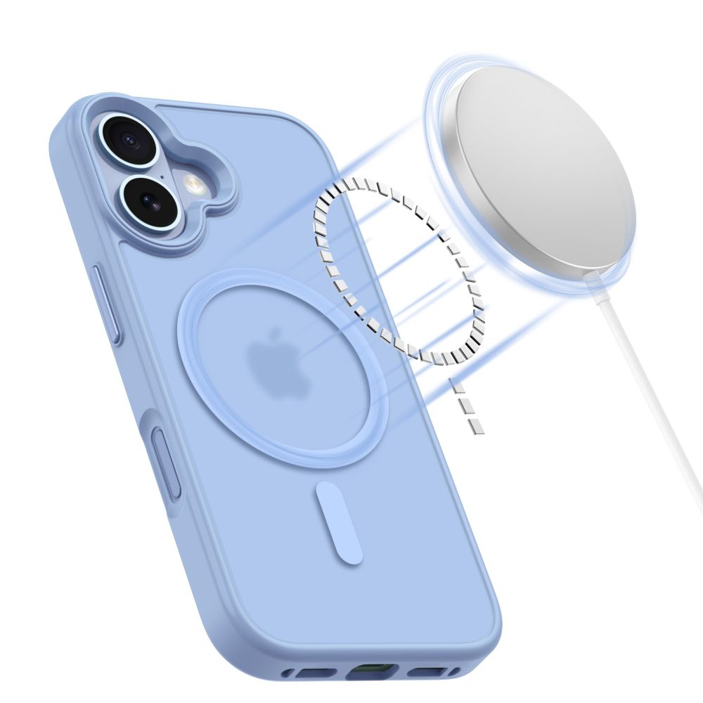 Tech-Protect Tech-Protect iPhone 17 Skal MagSafe MagMat Mist Blue