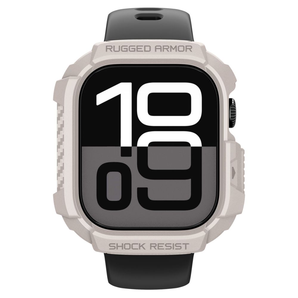 Spigen Spigen Apple Watch 11/10 42 mm Skal Rugged Armor Dune Beige