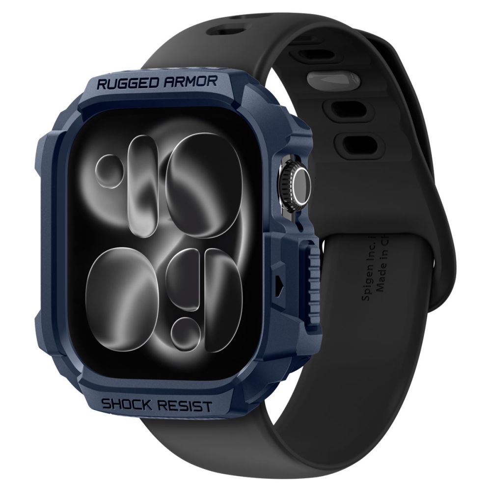 Spigen Spigen Apple Watch 11/10 42 mm Skal Rugged Armor Navy Blue