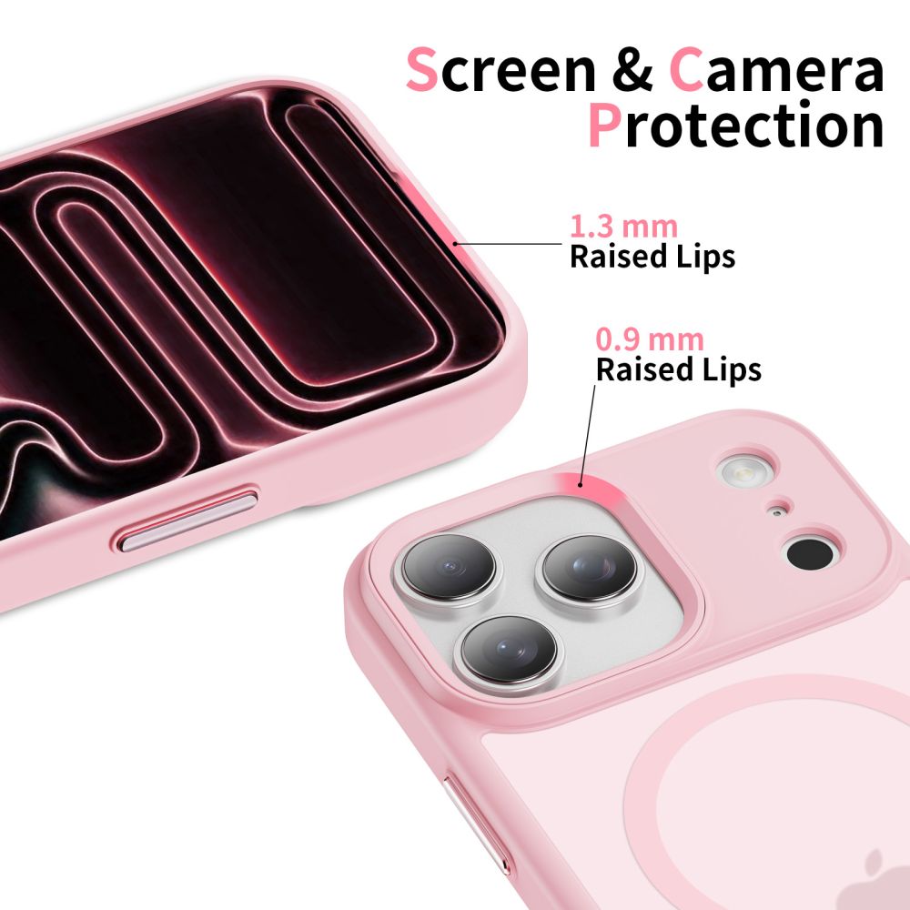 Tech-Protect Tech-Protect iPhone 17 Pro Max Skal MagSafe MagMat Rosa